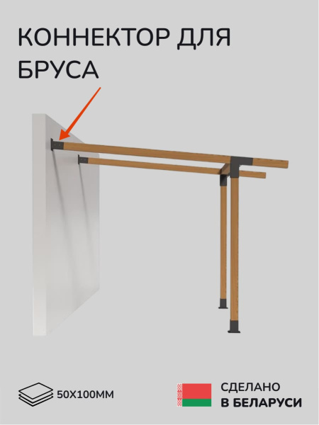Коннектор для бруса, опора для бруса SCANDINAF LINX 50х100