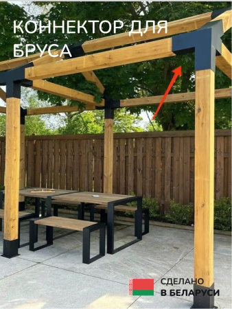 Коннектор для бруса, опора для бруса SCANDINAF QUATRO 30 50х50