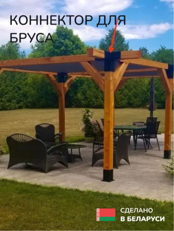 Коннектор для бруса, опора для бруса SCANDINAF QWIN 100х100